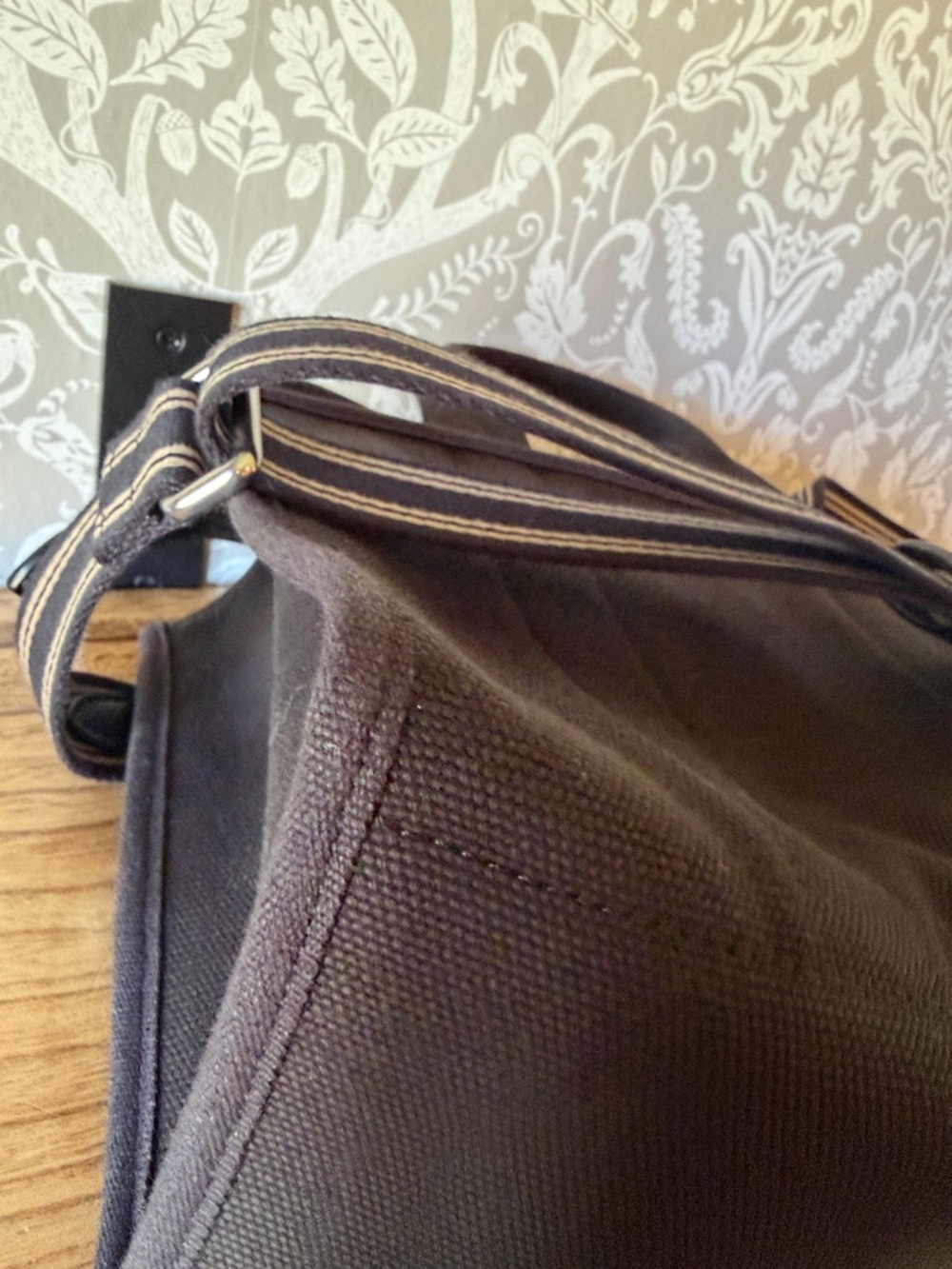 Coach Canvas Cargo Tote 26 w/ Guitar Strap NWOT CP164 SOLD OUT Black Silver HDW - Picture 12 of 17